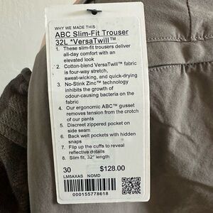 ABC Slim-Fit Trousers in Gray